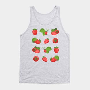 Cottagecore Aesthetics Strawberries Country Farm Core Tank Top